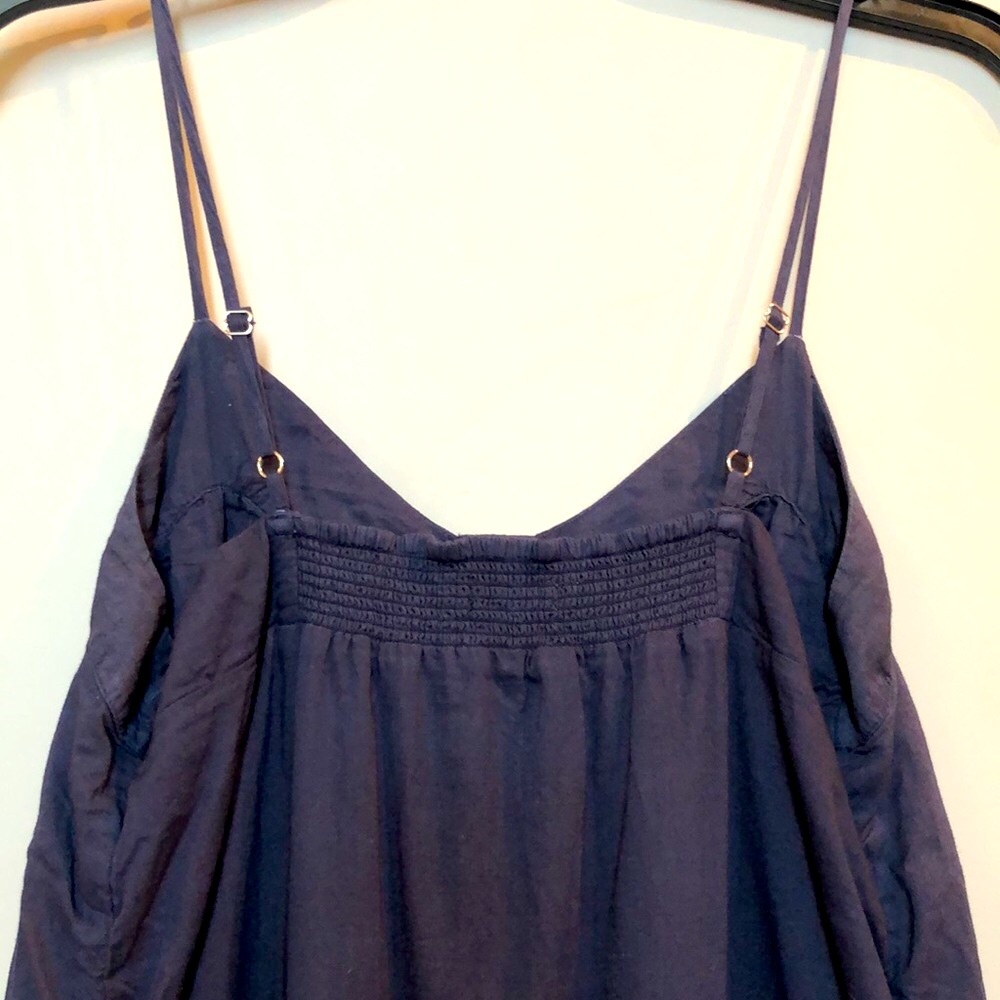 Lucky Brand blue Tie-Dye Maxi Dress tiered cotton size Small - Picture 5 of 10